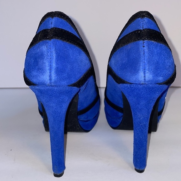 MARCO SANTI blue cobalt Virginia heels pumps in women’s 5.5M - Picture 6 of 14